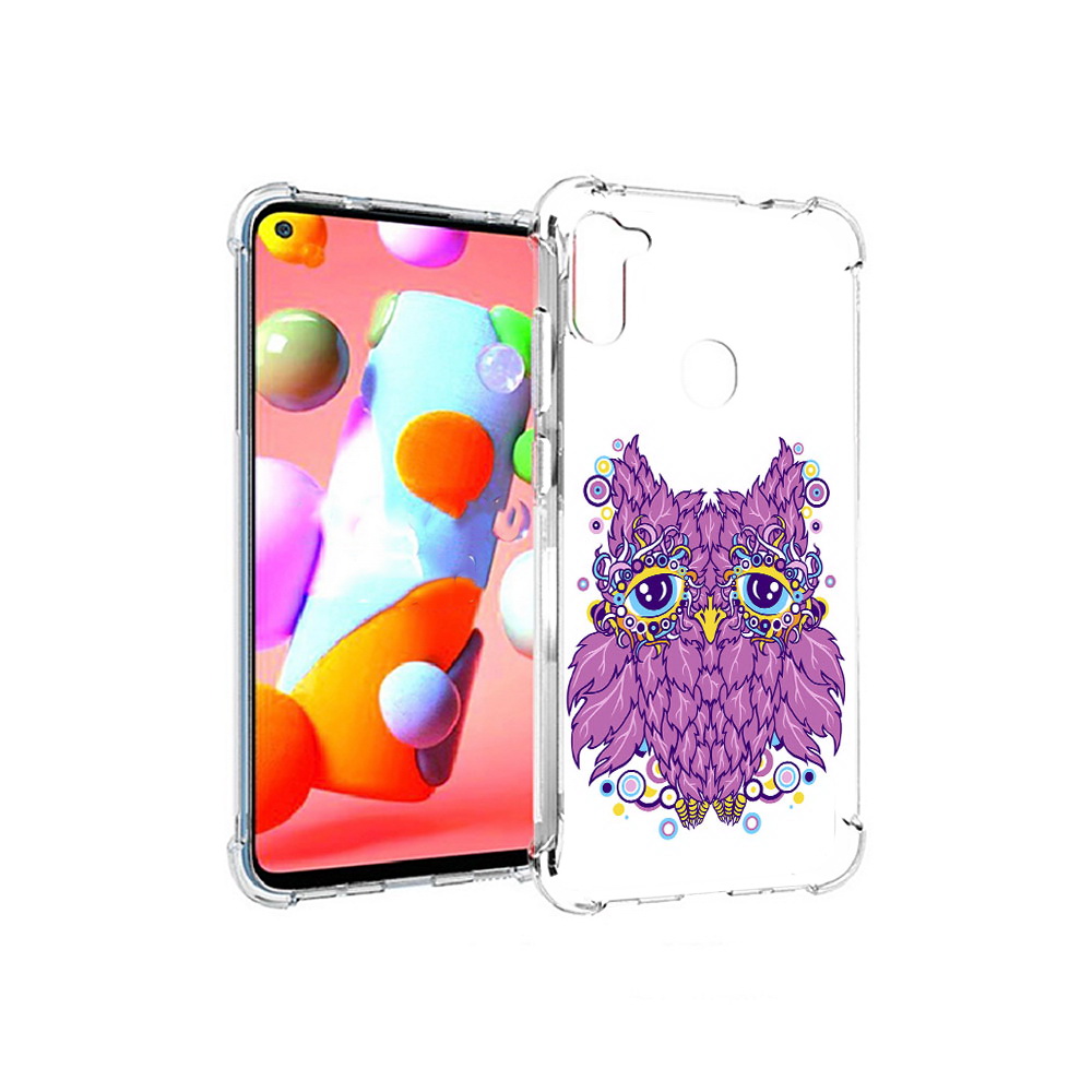 

Чехол MyPads Tocco для Samsung Galaxy A11 Розовая сова (PT149913.480.147), Прозрачный, Tocco
