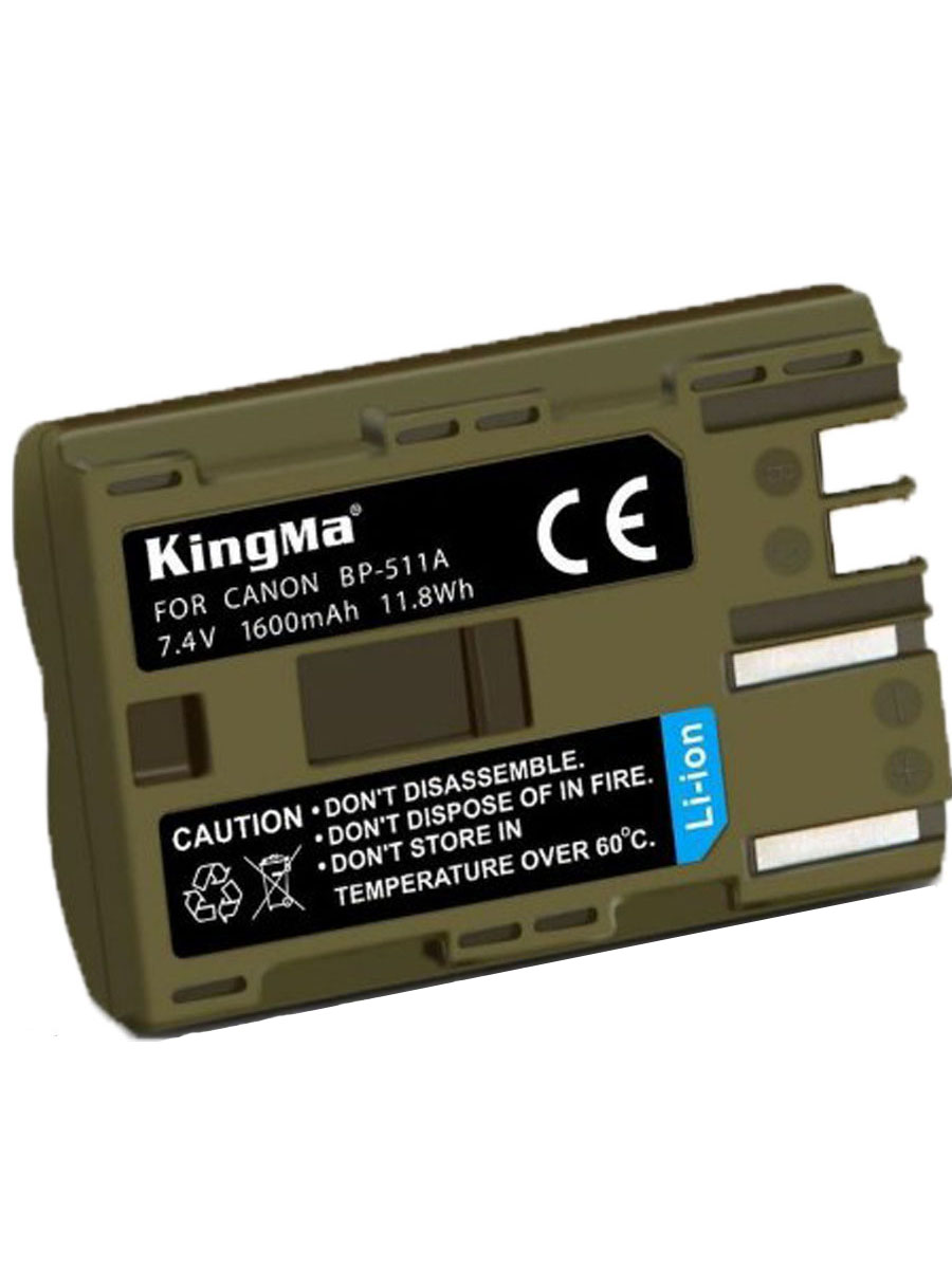 Аккумулятор Kingma BP-511 для Canon 1600мАч