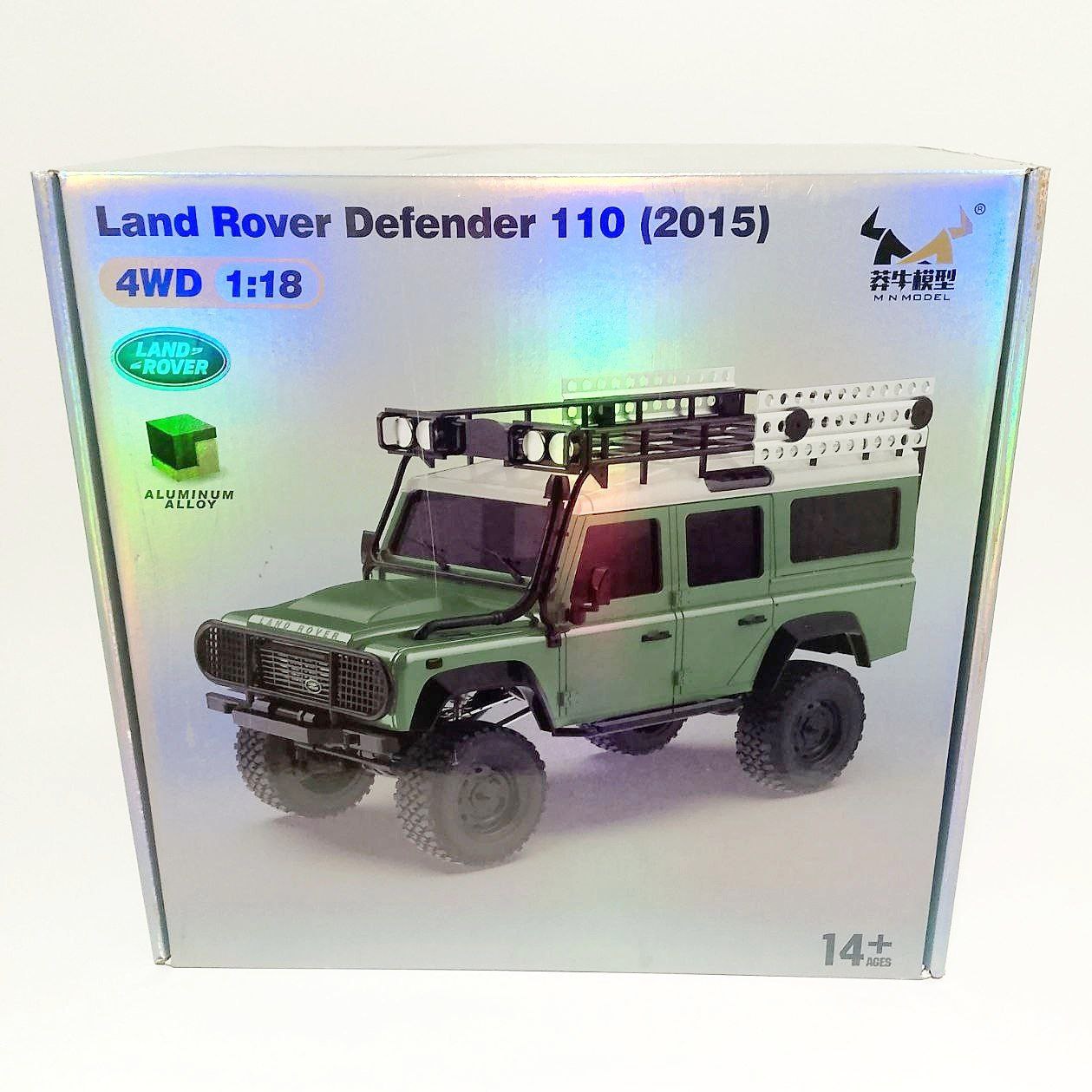 Конструктор для сборки внедорожника Land Rover Defender желтый 1:18 2 4G MN-111K/YELLOW конструктор для сборки mn model пикап land rover defender песочный mn 91k yellow