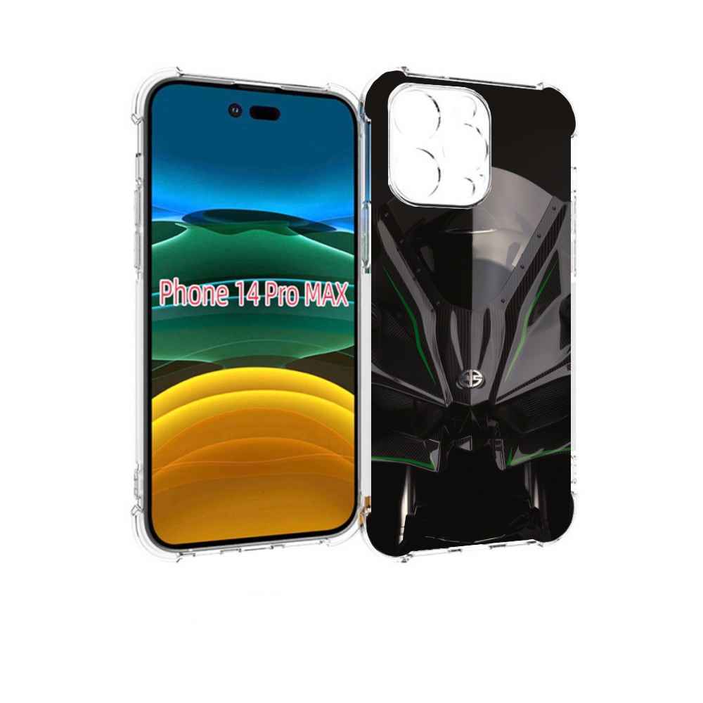 

Чехол MyPads кавасаки мото для iPhone 14 Pro Max, Прозрачный, Tocco