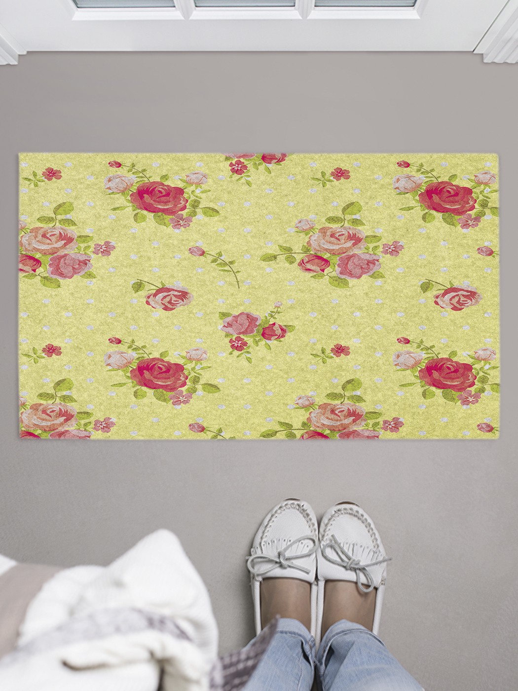 

Придверный коврик в прихожую для обуви, на резиновой основе, 75x45 см door_43143 JoyArty