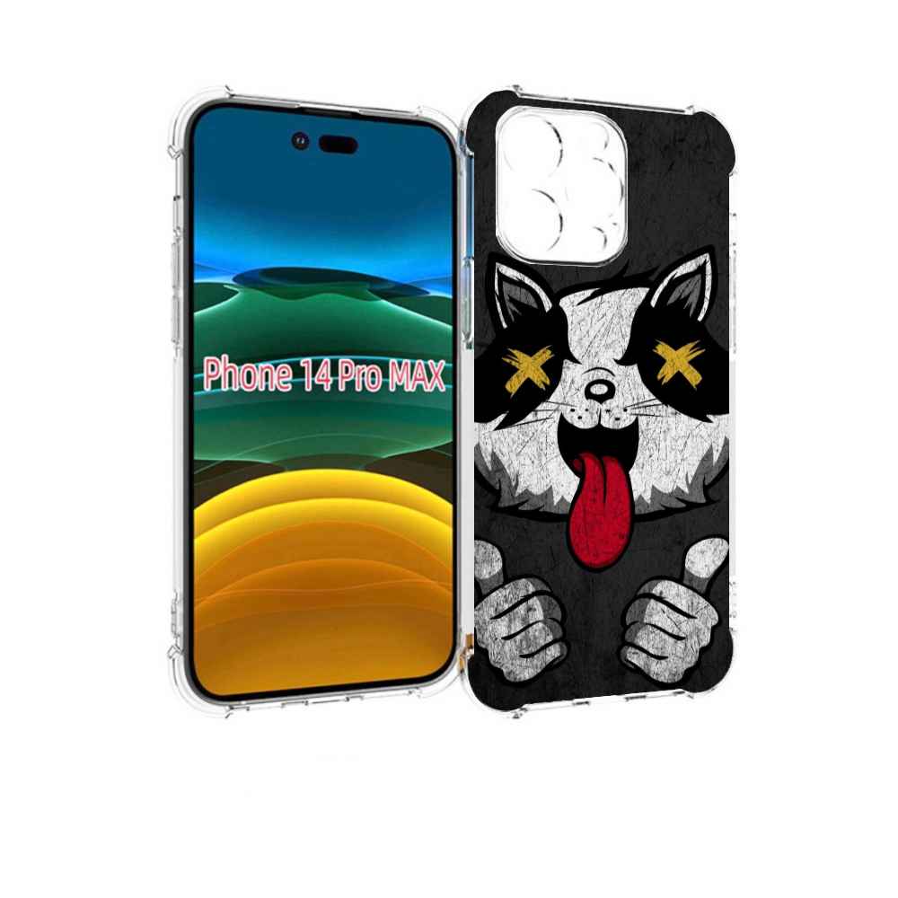 

Чехол MyPads классный зверек для iPhone 14 Pro Max, Прозрачный, Tocco