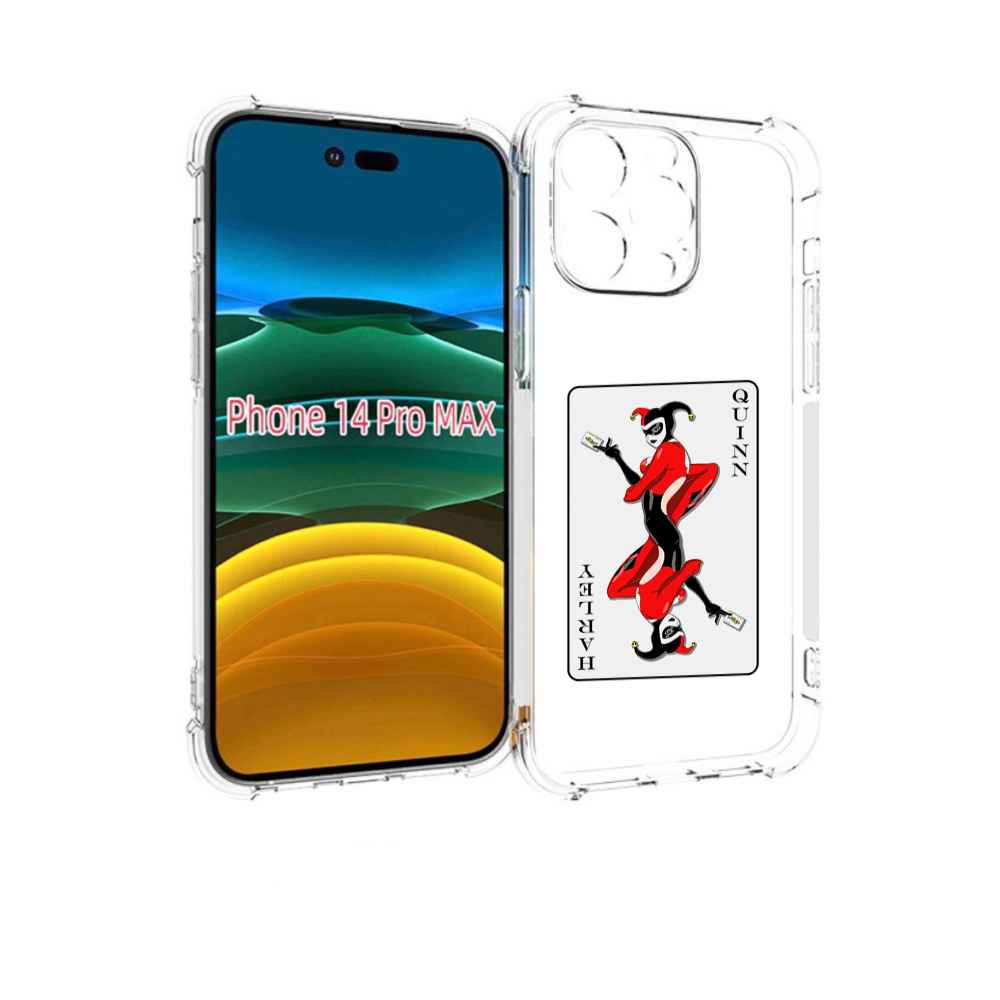 

Чехол MyPads королева-джокера для iPhone 14 Pro Max, Прозрачный, Tocco
