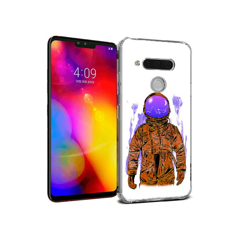 

Чехол MyPads Tocco для LG V40 ThinQ нарисованный мужчина в скафандре (PT121590.74.510), Прозрачный, Tocco