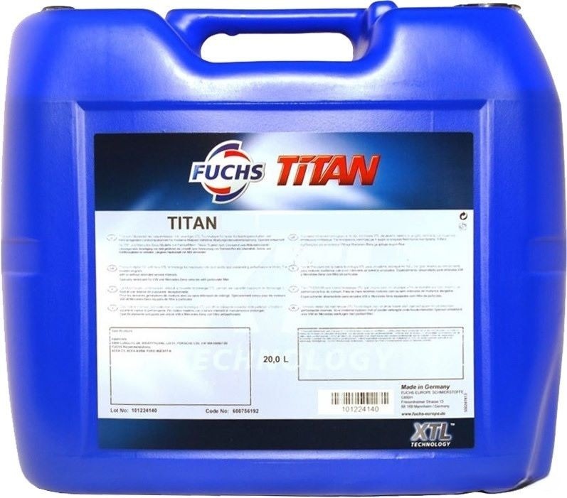 фото Titan масло моторное supersyn longlife 5w40 20л fuchs