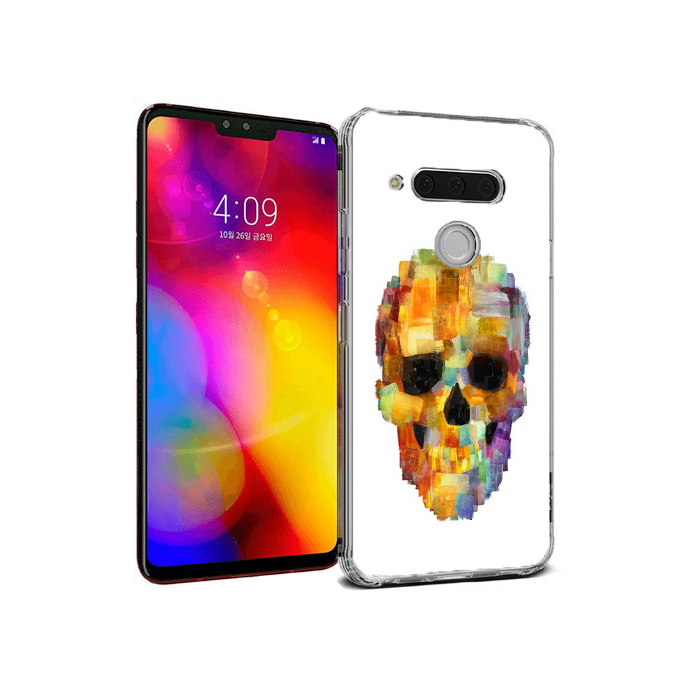 

Чехол MyPads Tocco для LG V40 ThinQ нарисованный череп (PT121590.74.516), Прозрачный, Tocco