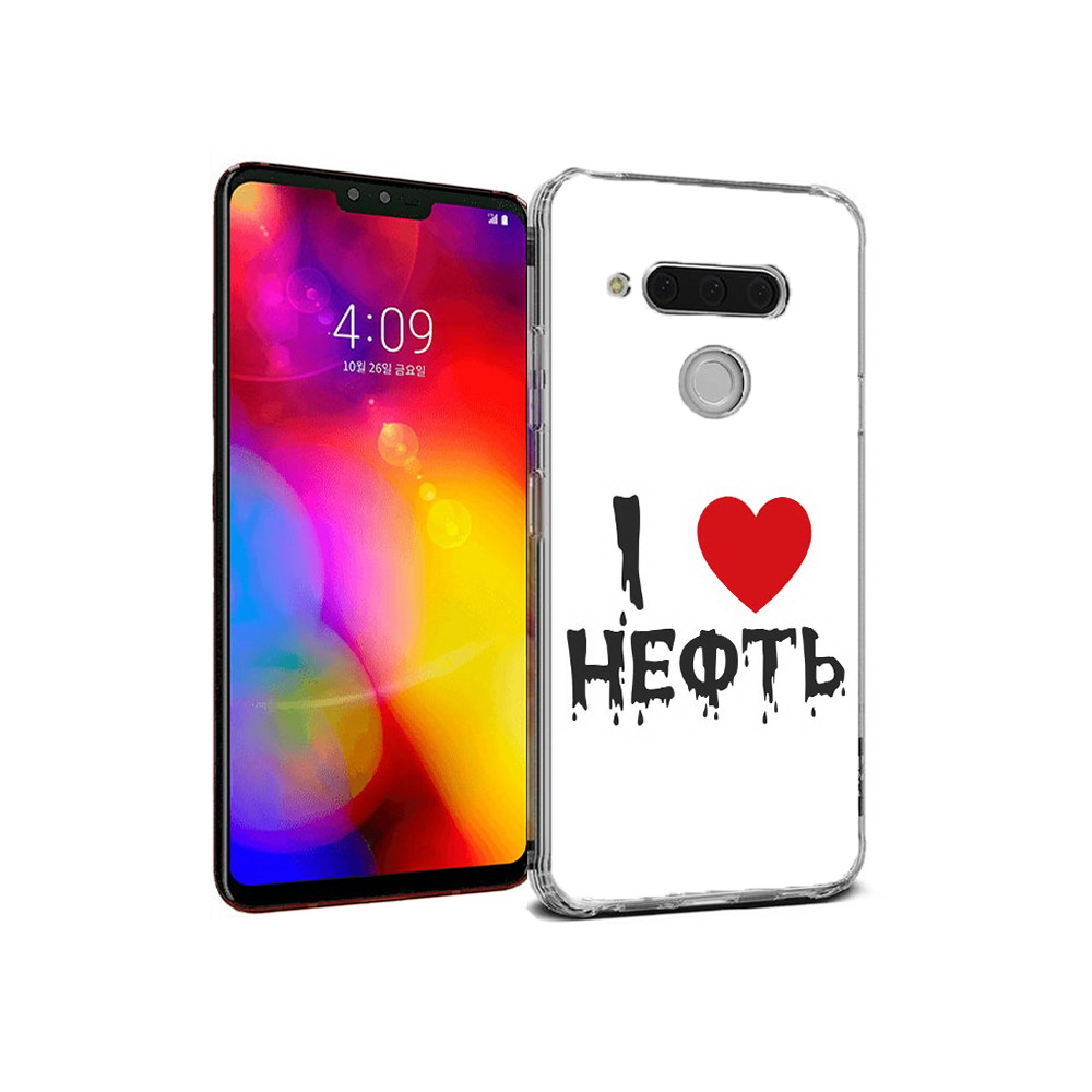 

Чехол MyPads Tocco для LG V40 ThinQ нефть (PT121590.74.522), Прозрачный, Tocco