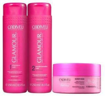 фото Набор cadiveu glamour save color highlighter шампунь 250 мл ампулы 10шт*15 мл маска 200 мл