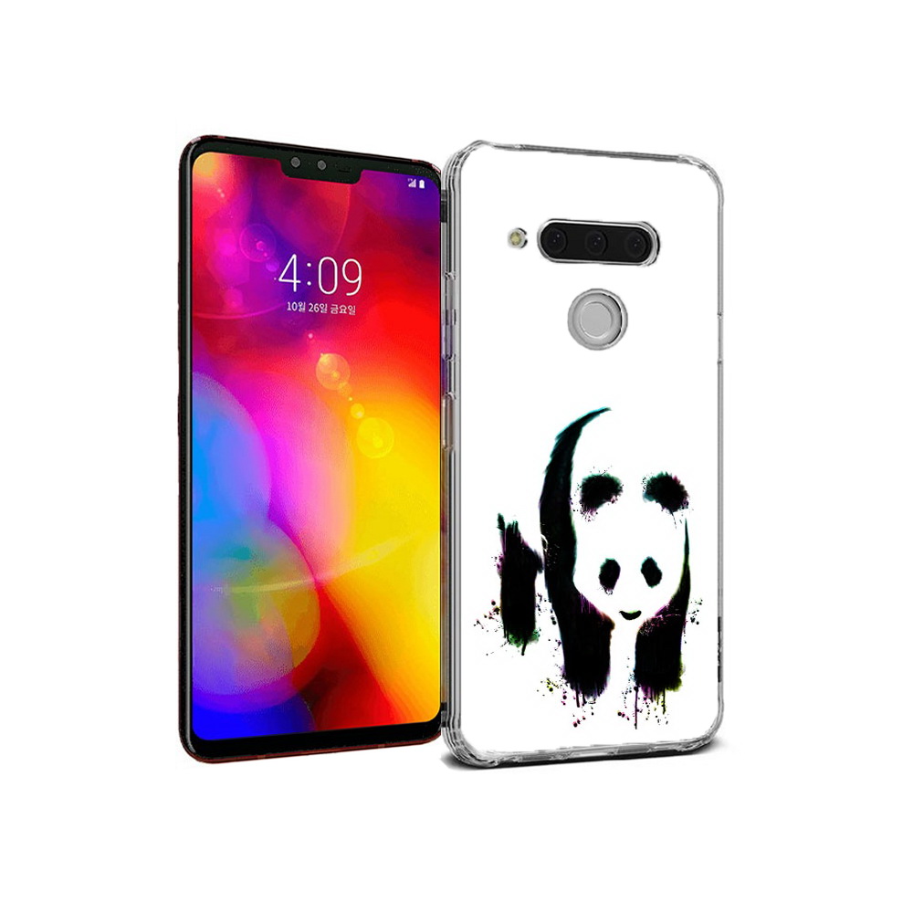 

Чехол MyPads Tocco для LG V40 ThinQ панда в акварели (PT121590.74.532), Прозрачный, Tocco