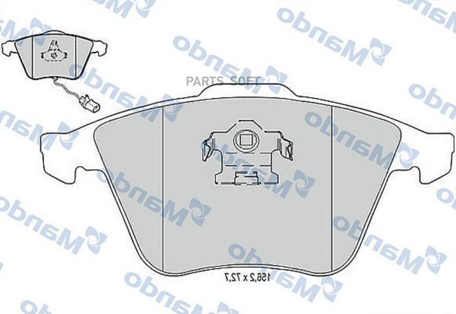 

Тормозные колодки Mando MBF015369