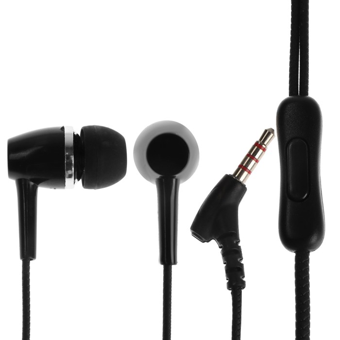 

Наушники Red Line Stereo Headset SP08, вакуумные,проводные, 1.2 м, черные