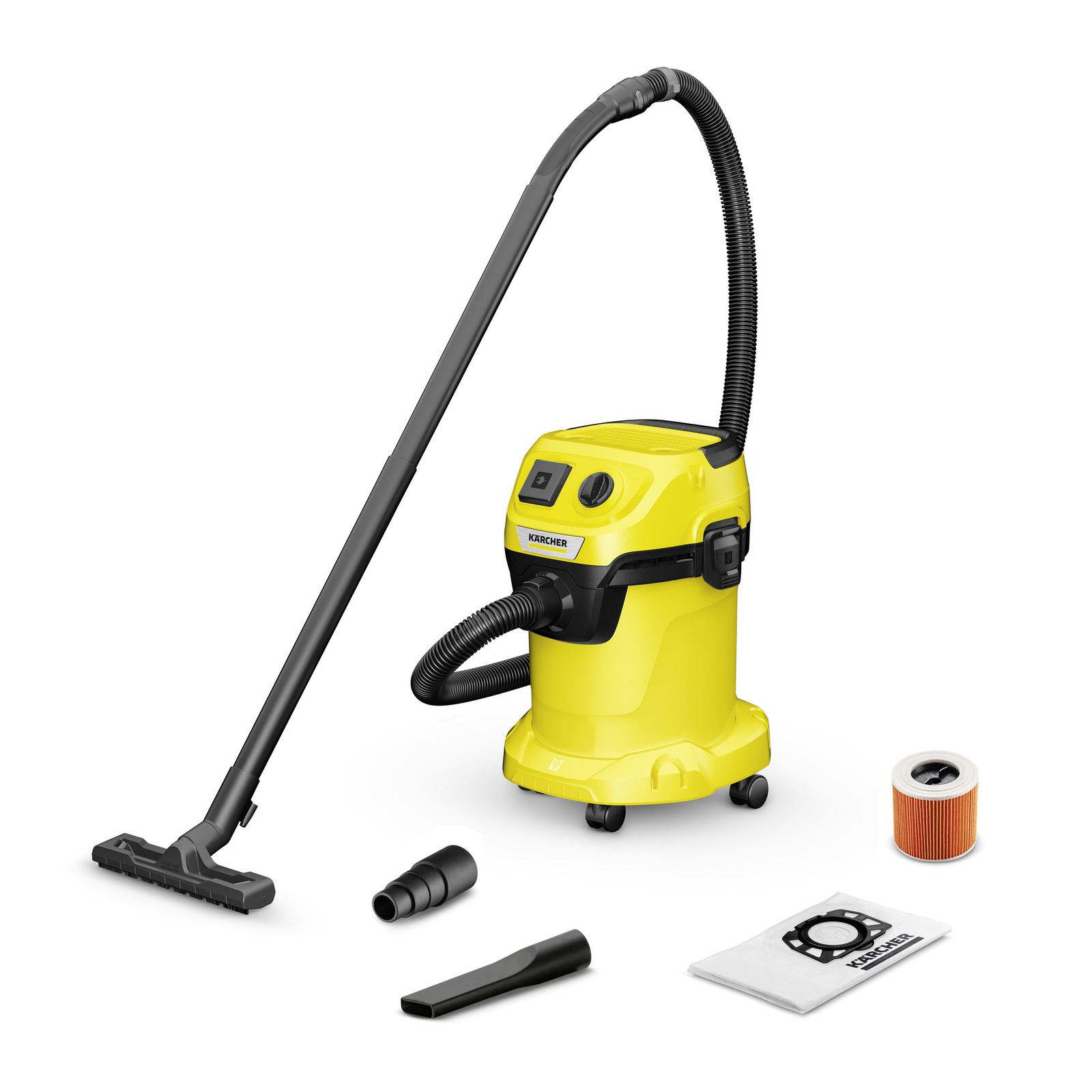 Хозяйственный пылесос Karcher WD 3 P V-17 4 20 YYY 1.628-170.0 + фильтр-мешки (SET)