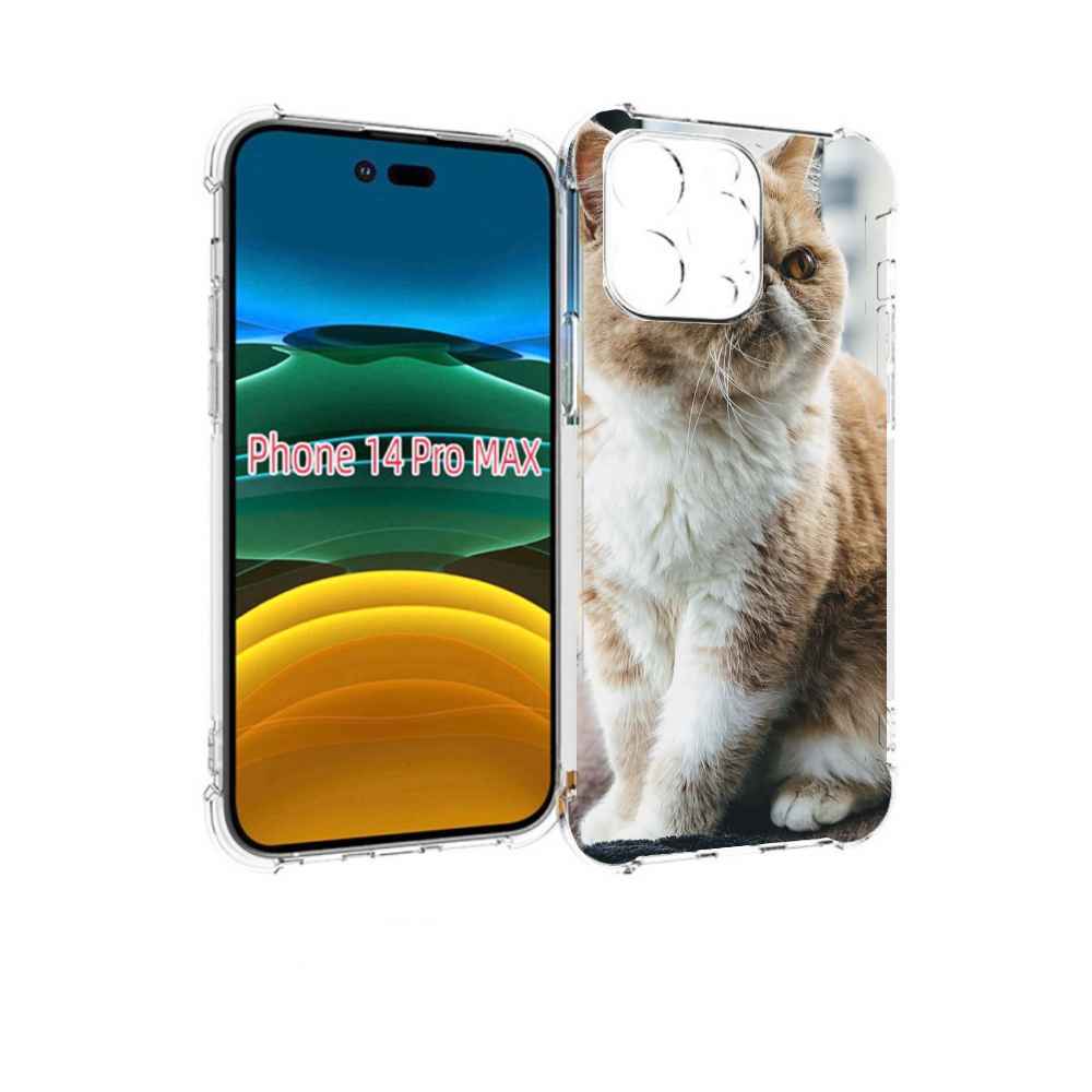 

Чехол MyPads кошка экзот для iPhone 14 Pro Max, Прозрачный, Tocco