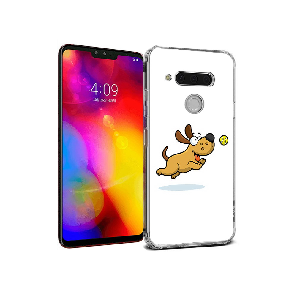 

Чехол MyPads Tocco для LG V40 ThinQ пёсик (PT121590.74.563), Прозрачный, Tocco