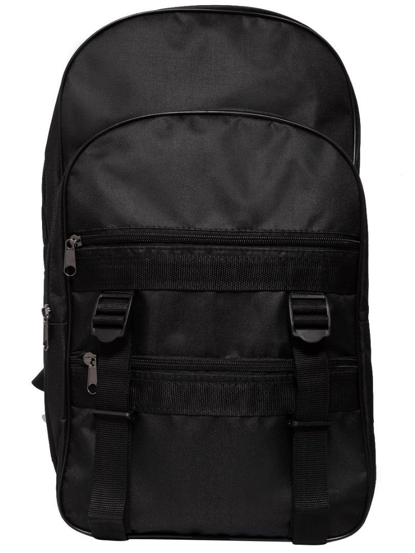 Рюкзак унисекс РИ02 черный, 29х49х14 см FORTE. Цвет: черный