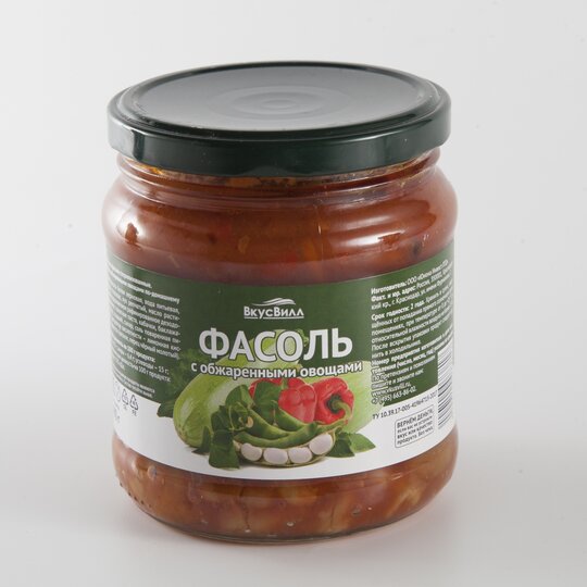 

Фасоль ВкусВилл с обжаренными овощами