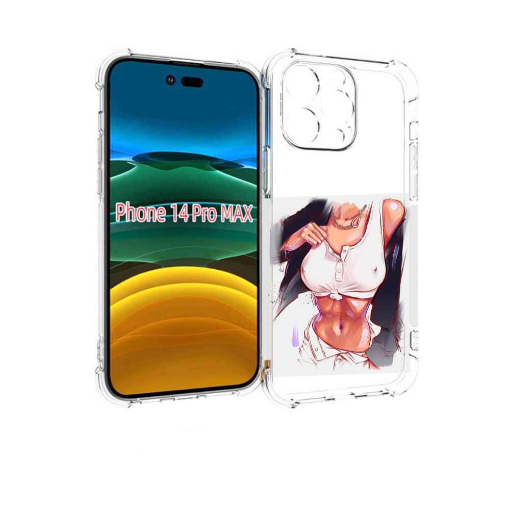 

Чехол MyPads красивая-стройная-модель для iPhone 14 Pro Max, Прозрачный, Tocco