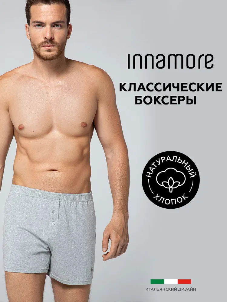 

Трусы мужские Innamore IBU36001 Classic серые 6, Серый, IBU36001 Classic
