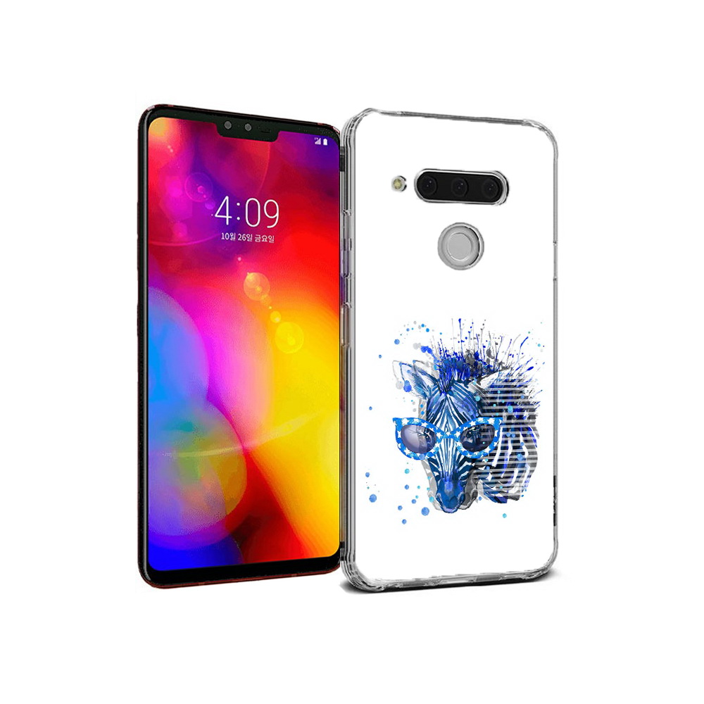 

Чехол MyPads Tocco для LG V40 ThinQ расплывчатая зебра (PT121590.74.577), Прозрачный, Tocco