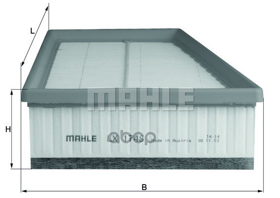 

Воздушный фильтр Mahle/Knecht LX1748