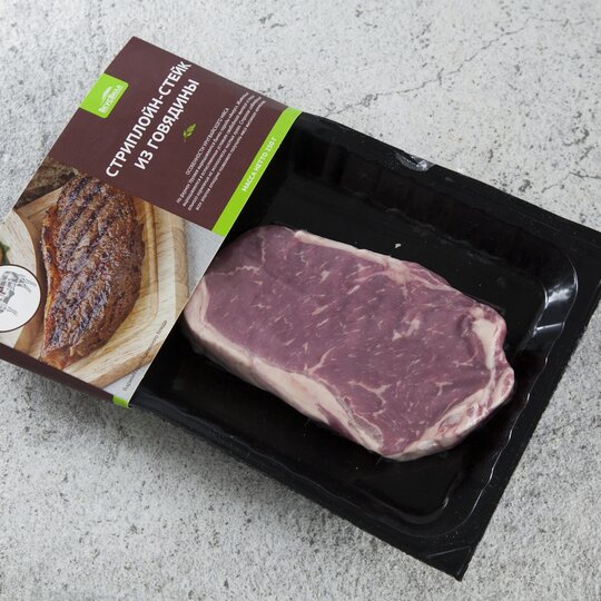 

Стриплойн-стейк говяжий ВкусВилл охлажденный 250 г