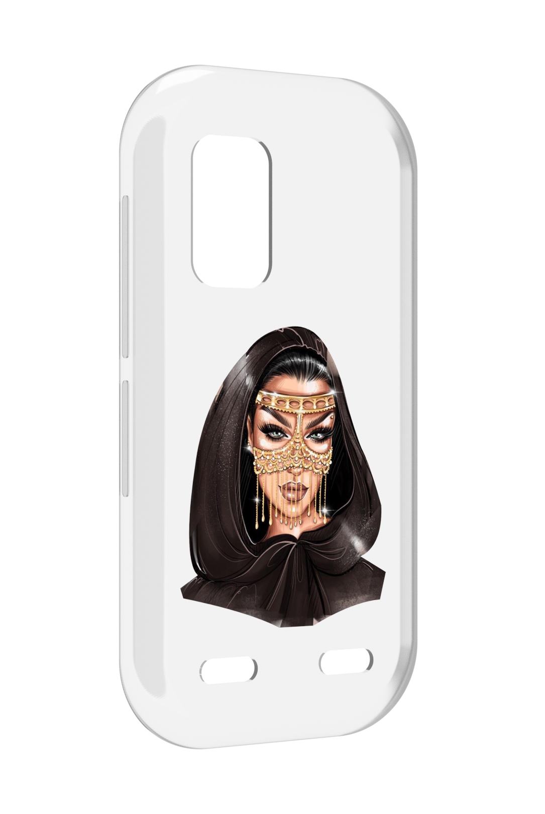 

Чехол MyPads девушка-в-золотой-маске для UleFone Armor X10 / X10 Pro, Прозрачный, Tocco