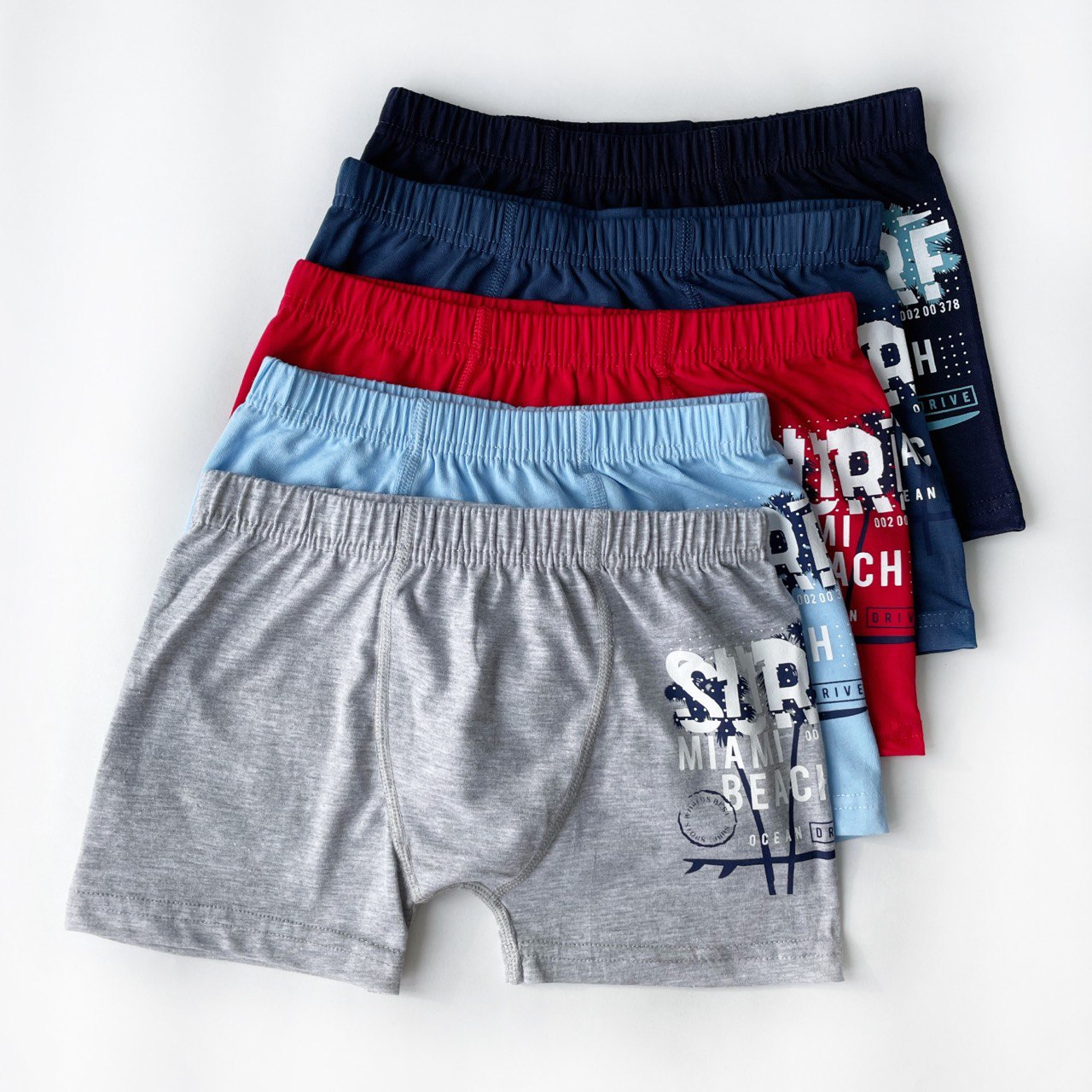 

Трусы детские Nicoletta боксеры, синий, голубой, серый, красный, 128, 5 шт, Разноцветный, BM