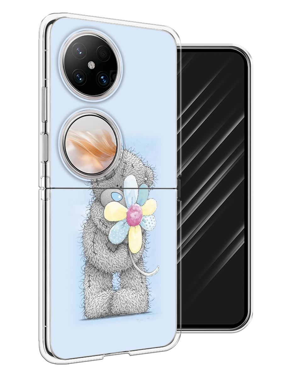 

Чехол Awog на Huawei Pocket 2 "Me to you с ромашкой", Голубой;серый;желтый, 6123850-1