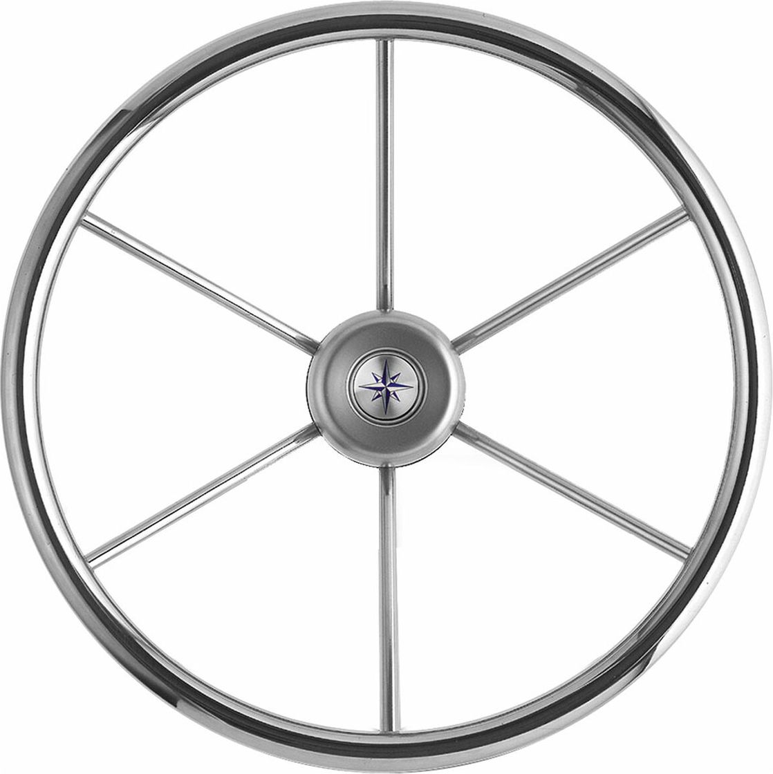

Рулевое колесо LEADER INOX нержавеющий обод серебряные спицы д. 320 мм, VN7332-22
