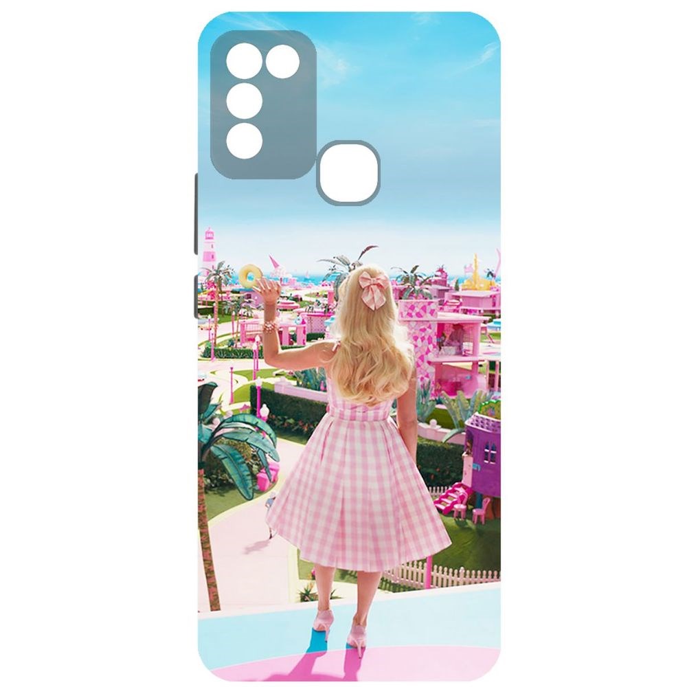 

Чехол-накладка Krutoff Soft Case Барбиленд для Infinix Hot 11 Play черный
