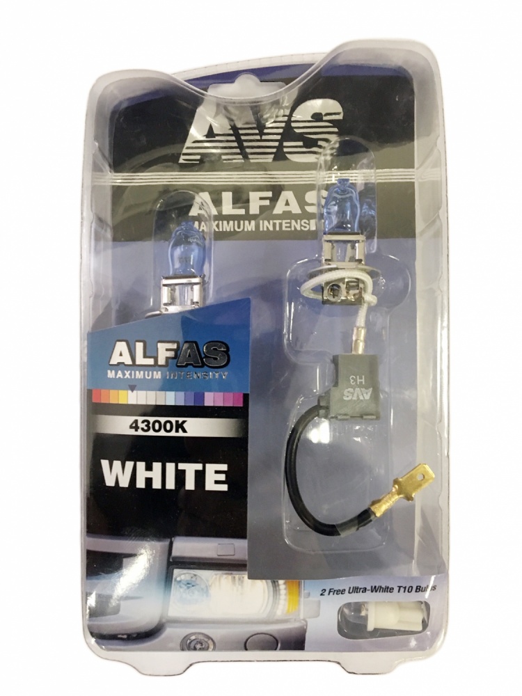 

Газонаполненные лампы AVS "Alfas" 24V 4300К H3, комплект 2 шт., A07240S