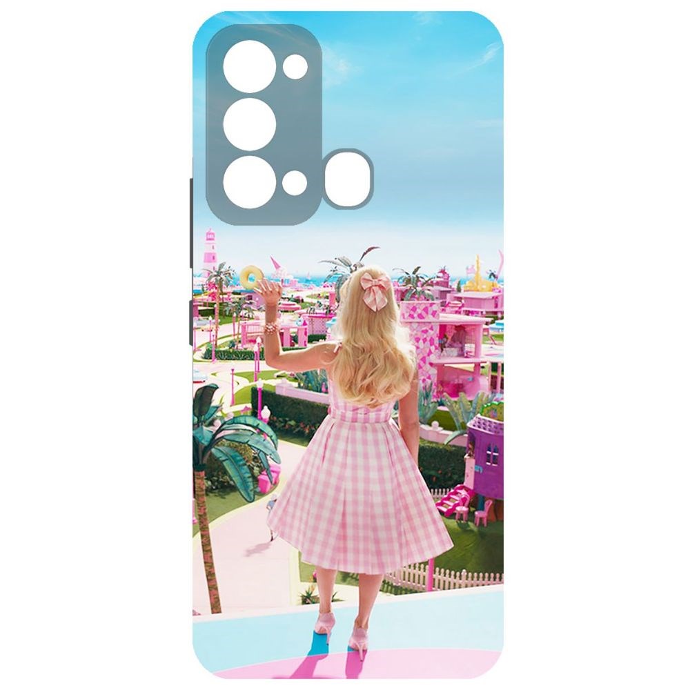

Чехол-накладка Krutoff Soft Case Барбиленд для Itel Vision 3 черный