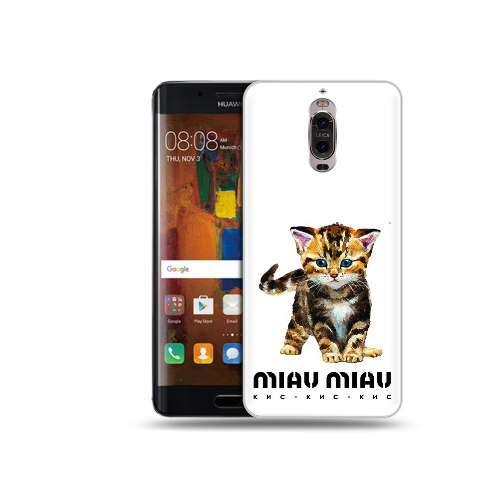 

Чехол MyPads Tocco для Huawei Mate 9 Pro Бренд miau miau (PT50613.55.34), Прозрачный, Tocco