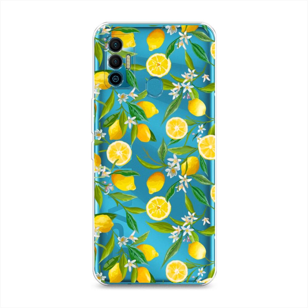 

Чехол Awog на Tecno Spark 7 "Сочные лимоны", Разноцветный, 301050-10