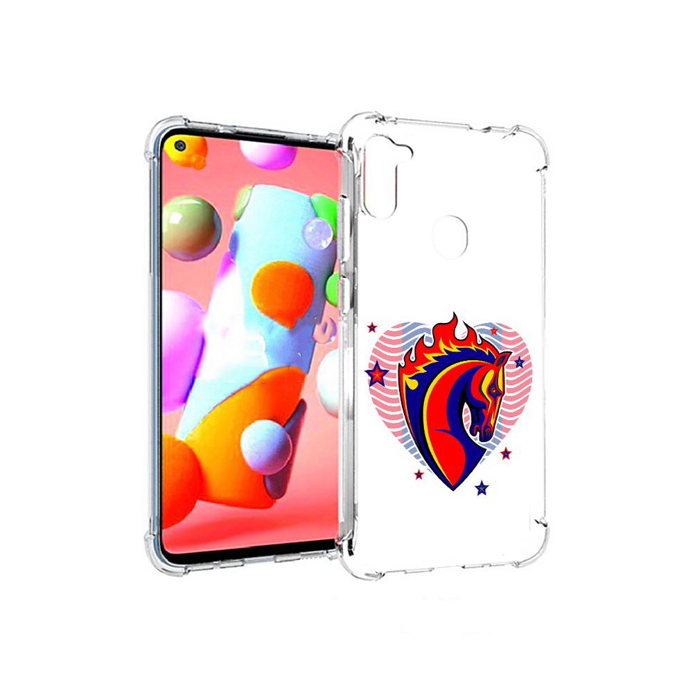 

Чехол MyPads Tocco для Samsung Galaxy A11 ФК ЦСЛ Лошадь (PT149913.480.180), Прозрачный, Tocco