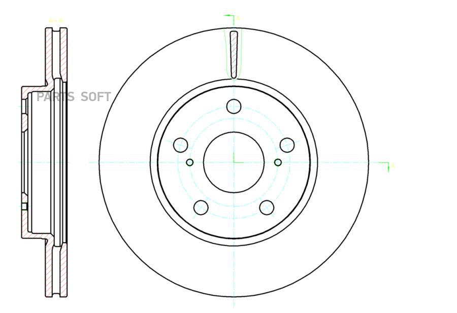 

Диск тормозной вентилируемый G-brake GR-20650