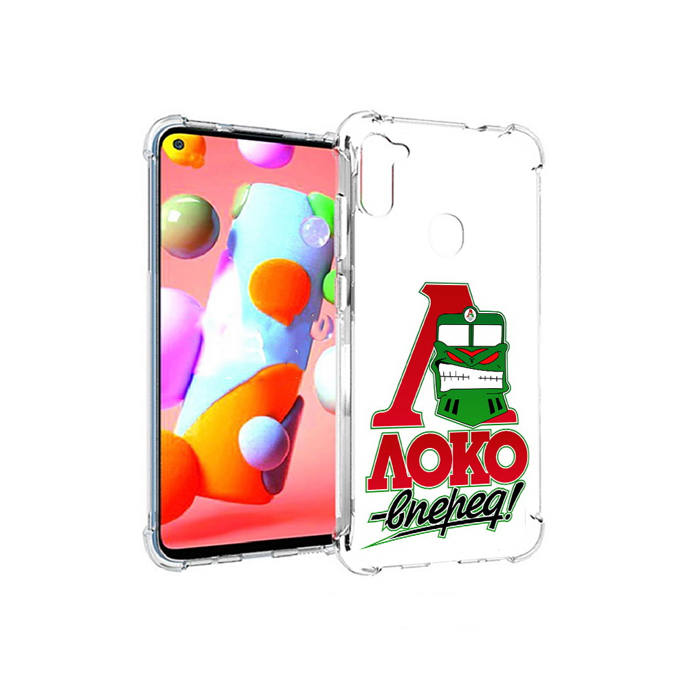 

Чехол MyPads Tocco для Samsung Galaxy A11 ФК локо вперед (PT149913.480.181), Прозрачный, Tocco