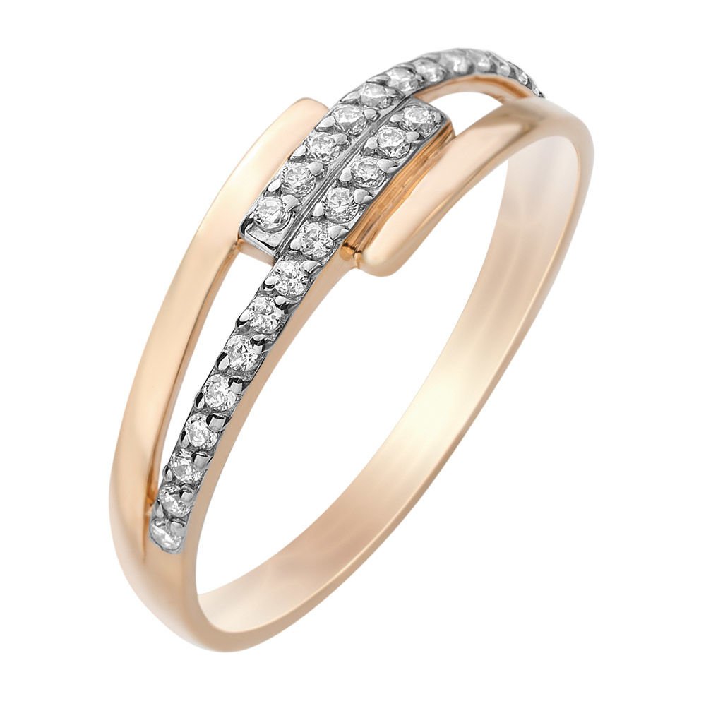 

Кольцо из золота р. , 585Gold 4300080826, фианит, 4300080826