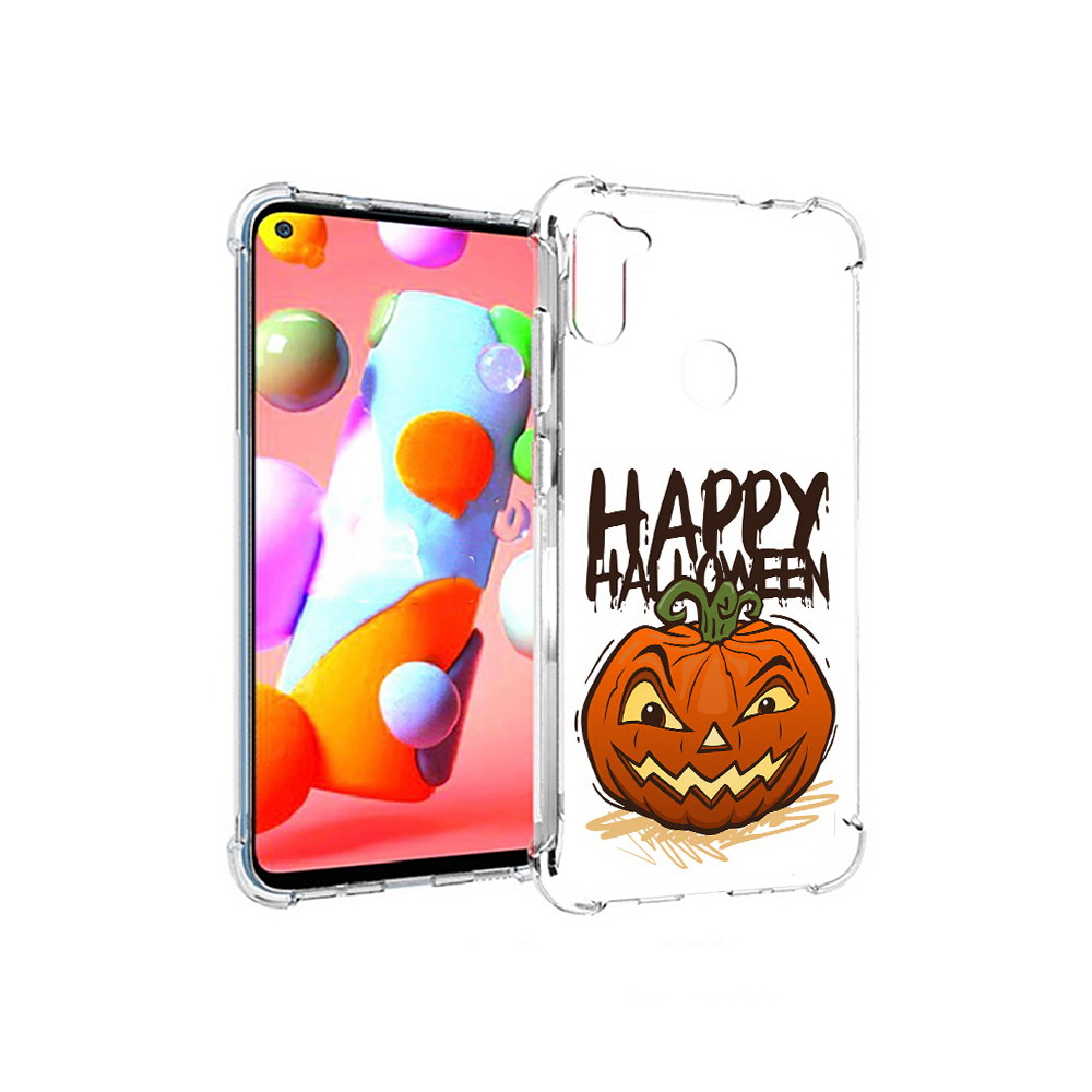 

Чехол MyPads Tocco для Samsung Galaxy A11 Хэллоуин счастливый (PT149913.480.195), Прозрачный, Tocco