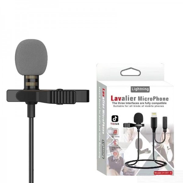 

Петличный микрофон Lavalier JH-041-A