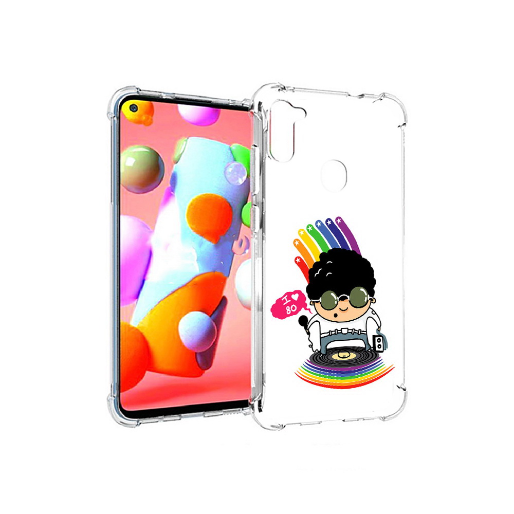 

Чехол MyPads Tocco для Samsung Galaxy A11 Я люблю 80-е (PT149913.480.205), Прозрачный, Tocco