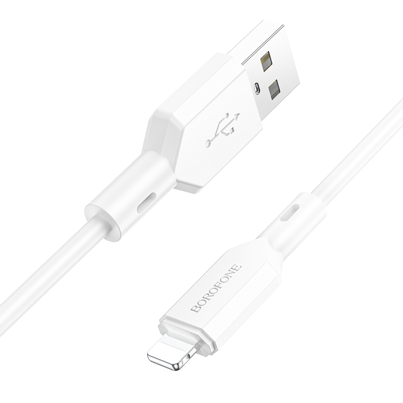 

Кабель USB - Lightning Borofone BX70i 1 м белый, BX70i