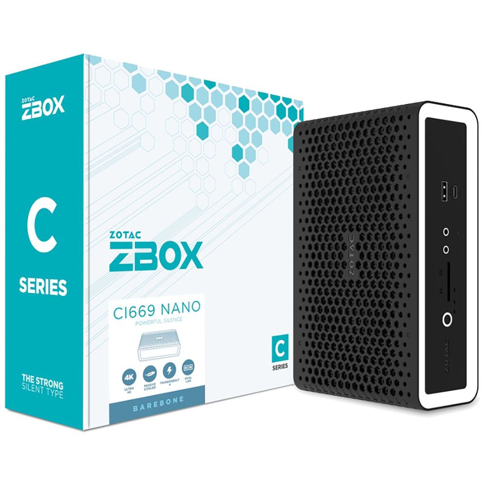 

Мини ПК Zotac ZBOX черный (ZBOX-CI669NANO-BE), ZBOX