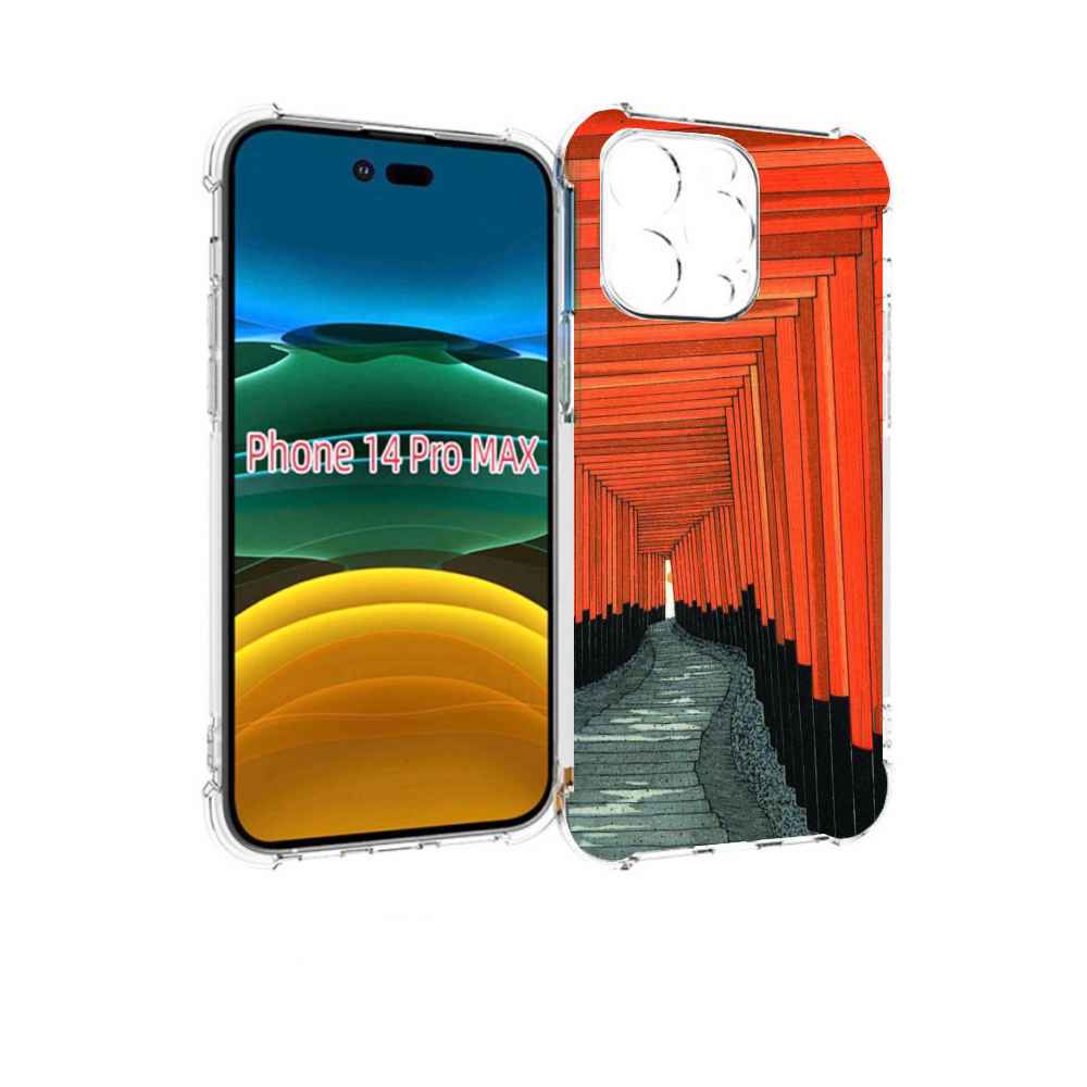 

Чехол MyPads красный коридор для iPhone 14 Pro Max, Прозрачный, Tocco