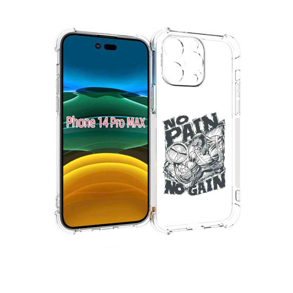 

Чехол MyPads бодибилдинг тяжелая работа для iPhone 14 Pro Max, Прозрачный, Tocco