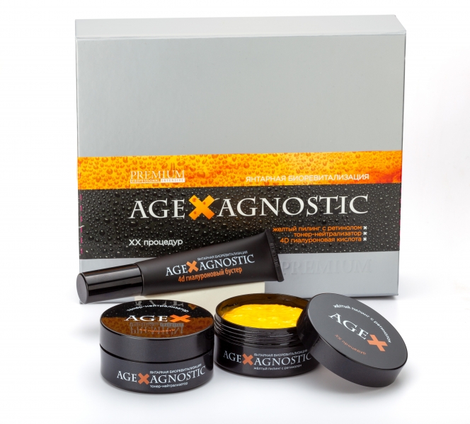 Набор Premium Professional Intensive Янтарная Биоревитализация Age X Agnostic 1 Шт mesomatrix набор косметики для ультразвуковой чистки лица уз пилинга