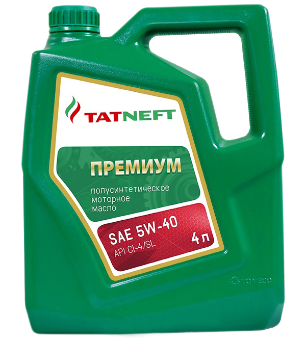 Моторное масло TATNEFT премиум CI-4/SL 5W40 4л