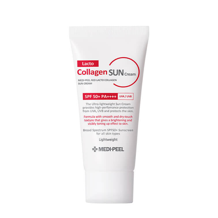 Солнцезащитный крем для жирной кожи Medi-Peel Red Lacto Collagen Sun Cream SPF50+ PA++++