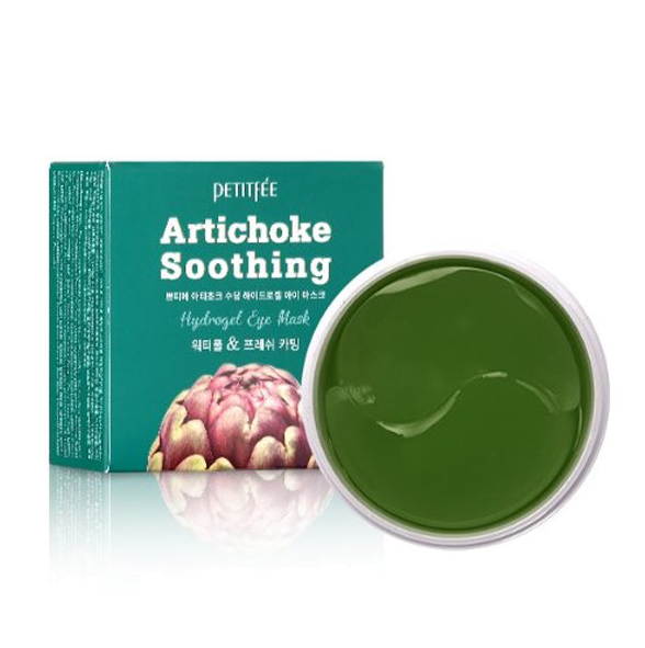 Патчи для глаз PETITFEE Artichoke Soothing Hydrogel Eye Mask 60 шт 1400₽