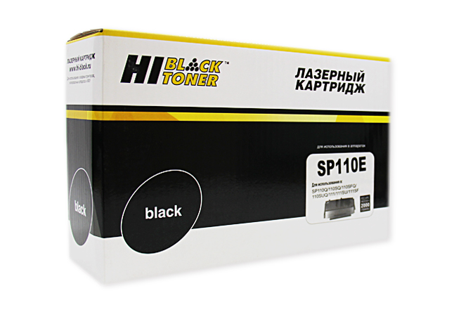 

Тонер-картридж для лазерного принтера Hi-Black SP110E (9896868) черный, совместимый, SP110E